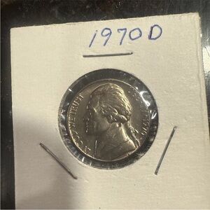 1970 D Jefferson Nickel Uncirculated US Mint